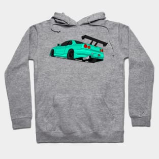 SKYLINE GTR R34 TURQUOISE Hoodie